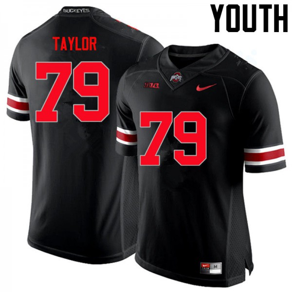 Ohio State Buckeyes #79 Brady Taylor Youth Stitched Jersey Black